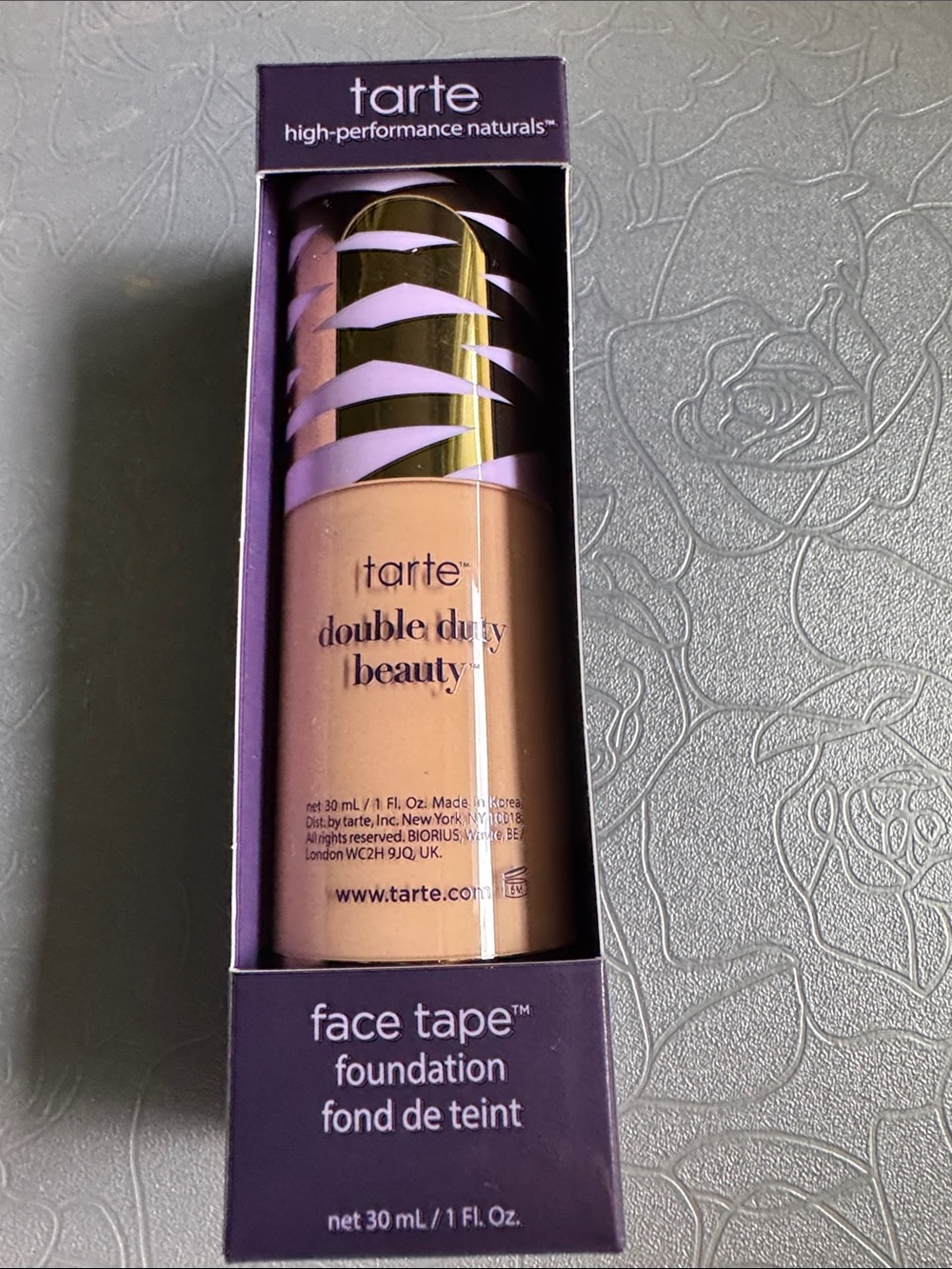 tarte Double Duty Beauty Face Tape Foundation — Light Medium Honey New.